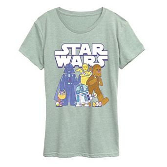 Women's Star Wars Easter Egg Hunt Short Sleeve Graphic Tee