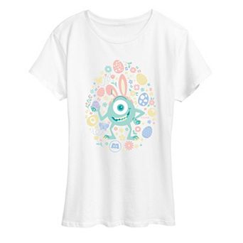 Women's Disney / Pixar's Monsters, Inc. Easter Bunny Mike Wazowski Short Sleeve Graphic Tee