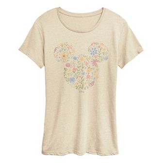 Women's Disney's Mickey Mouse Spring Florals Graphic Tee
