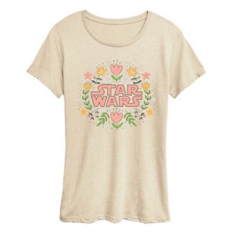 Women's Star Wars Spring Florals Logo Graphic Tee