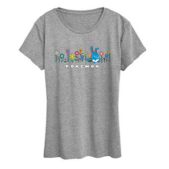 Women's Pokémon Azumarill Spring Flowers Graphic Tee