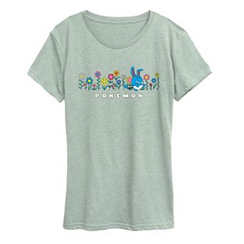 Women's Pokémon Azumarill Spring Flowers Graphic Tee