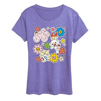 Women's Pokémon Easter Collage Graphic Tee