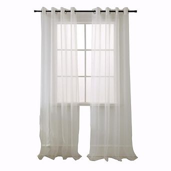 Cara One Sheer Grommet Light Filtering Curtain Panel