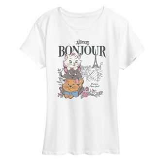 Women's Disney's The Aristocats Bonjour Graphic Tee
