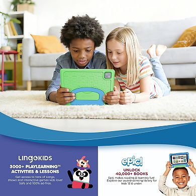 Contixo 10" A10 Educational Kids Tablet with Epic! and Lingokids 64GB with Parental Controls & Case