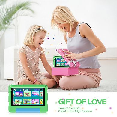 Contixo 7" A7 Educational Kids Tablet with Epic! and Lingokids 32GB with Parental Controls & Case