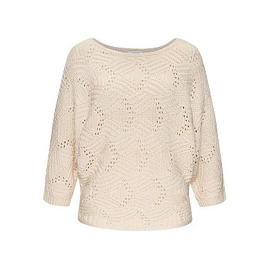 Lascana Women's Oversized Open Work Sweater