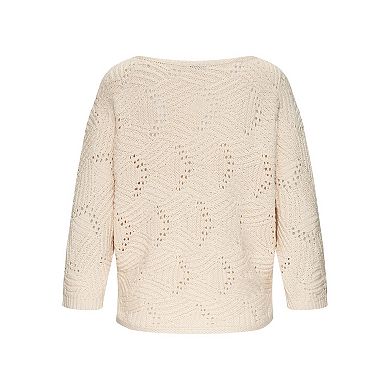 Lascana Women's Oversized Open Work Sweater