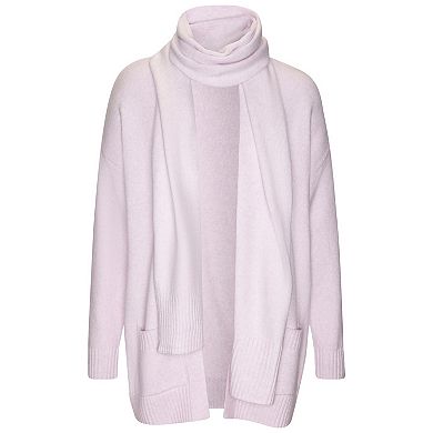 Lascana Women's Cardigan & Scarf Set