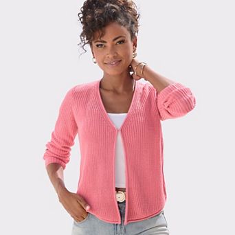 Lascana Women's Open Front Knit Cardigan