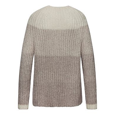 Lascana Women's Mock Neck Color Block Sweater