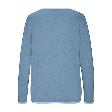 Lascana Women's Contrast Trim Sweater