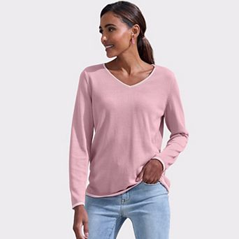 Lascana Women's Contrast Trim Sweater