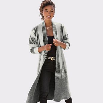 Lascana Women's Color Block Stripe Cardigan