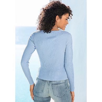 Lascana Women's Pearl Embellished Sweater