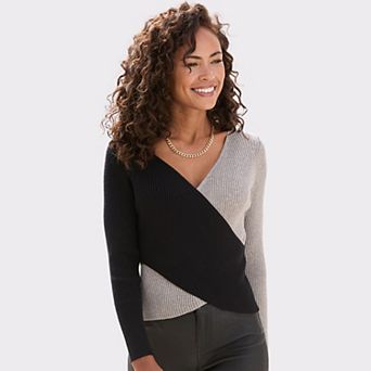 Lascana Women's Color Block Crossover Sweater