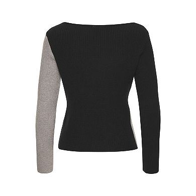 Lascana Women's Color Block Crossover Sweater