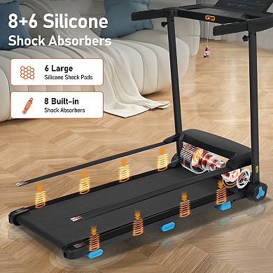 Merax 3.0HP Quiet Foldable Treadmills for Home, 10.0MPH Home Exercise Equipment Treadmills