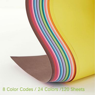 Enigma Meadows 120 Sheets Colored Craft Paper