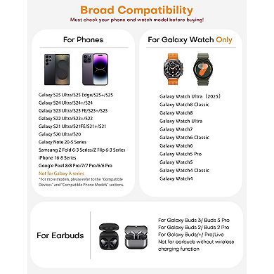 3 in 1 Wireless Charger for Samsung Devices