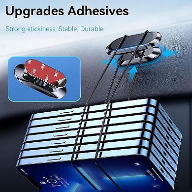 2-PACK Magnetic Car Phone Holder, Strong Adhesion, 360° Rotation