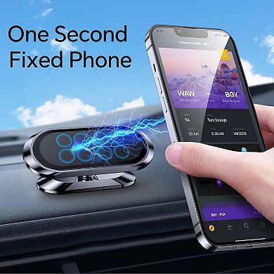 2-PACK Magnetic Car Phone Holder, Strong Adhesion, 360° Rotation