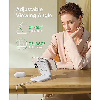 Traveling Fast Wireless Charging Station for Apple Devices, Magnetic 3 in 1 Charger Stand