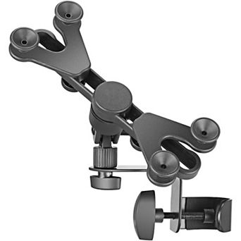 Adjustable Tablet/iPad Mic Stand Holder for Music Performance, Black