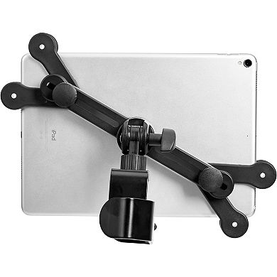 Adjustable Tablet/iPad Mic Stand Holder for Music Performance, Black