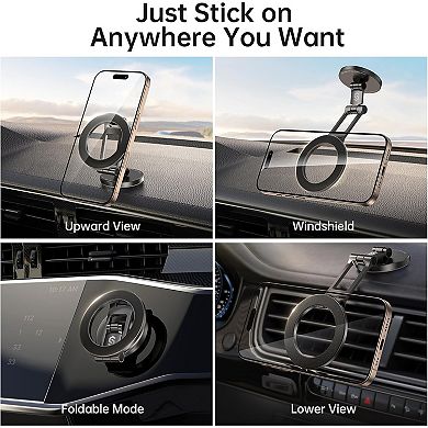 360° Rotatable Magnetic Car Phone Holder with MagSafe