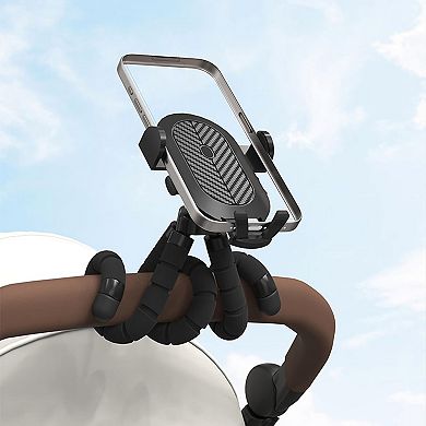 360° Adjustable Universal Phone Clamp for Strollers & Carts