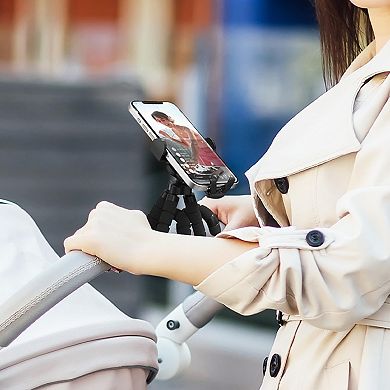 360° Adjustable Universal Phone Clamp for Strollers & Carts