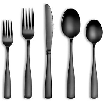 20 pc Silverware Set, Stainless Flatware Set for 4, Mirror Polished, Dishwasher Safe