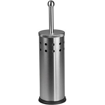 Vented Toilet Brush Set, Stainless Toilet Bowl Brush And Holder, Modern and Contemporary