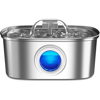 Cat Water Fountain Stainless Steel: 108oz/3.2L Pet Water Fountain Dog Water Dispenser