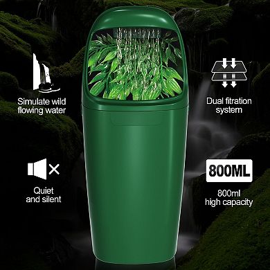 Reptile Water Fountain Chameleon Water Dripper, Reptile Water Dispenser with 800ml Large