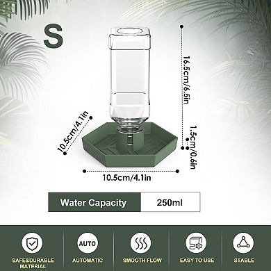 Reptile Water Dispenser-Bearded Dragon Water Bowl Small Water Dish for Tortoise