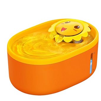 2L/67oz Cat Water Fountain with Visable Water Level Window, Cute Automatic Pet Water Fountain