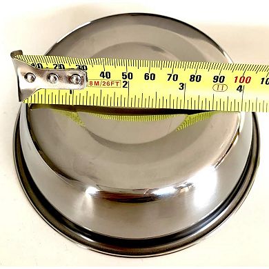 Two Piece Replacement Stainless Steel Dog Bowls Feeding Station. for Small Dogs and Cats