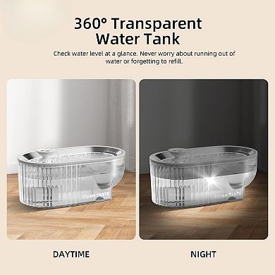 Cat Water Fountain,Stainless Steel Tray ,White Single Filter Element, Not Mat