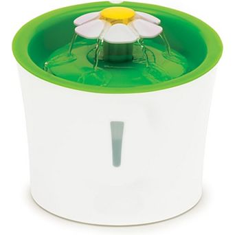 Catit LED Flower Fountain with Triple Action Filter, Cat Drinking Water Fountain, 3 L