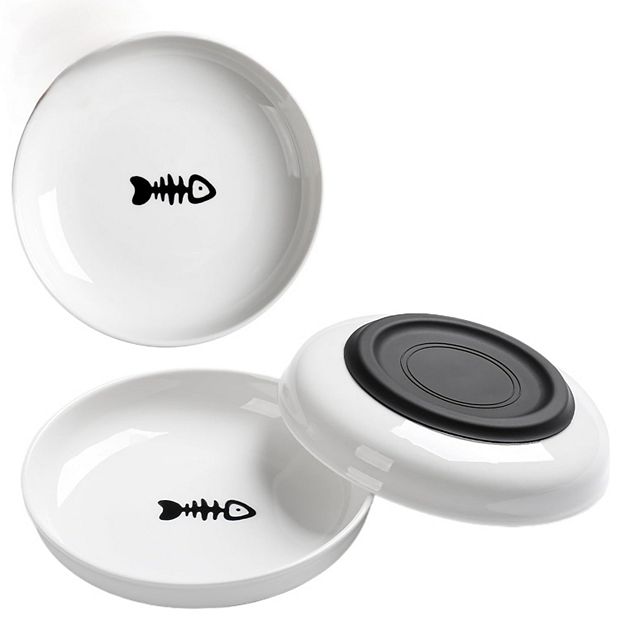 3 Pack No Spill Cat Bowls,Cat Food Bowl,Anti Whisker Fatigue Healthy Set