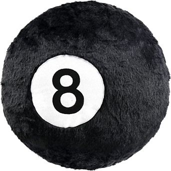 8 Ball Throw Pillow, 14" Decorative Pillows Throw Cushion Home Decoration Plush Sporty Design