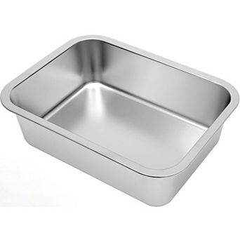 1.8 Gallons Large Dog Bowl Food Grade Stainless Steel Pan, Dishwasher Safe