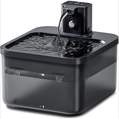Cat Water Fountain Cordless, 84oz/2.5L Fursink Wireless Pet Water Fountains