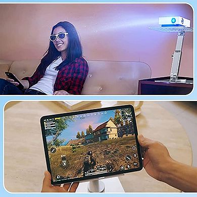 Adjustable Tablet Stand, Foldable Holder for iPad 10.2-12.9”, Phones 4-13”, Anti-Slip