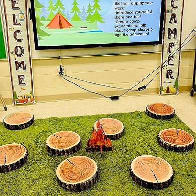 2 PCS Decorative Round Throw Pillow, 3D Digital Print Comfortable Kids Funny Cute Wood Pillow