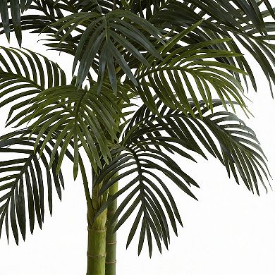 4ft Golden Cane Palm Artificial Tree with Polyester Blend