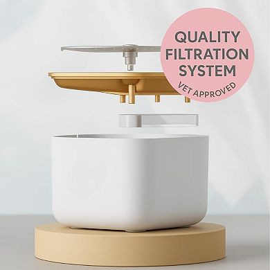 Cat Water Fountain, 3L Automatic Pet Water Dispenser for Cats, Ultra-Quiet Motor